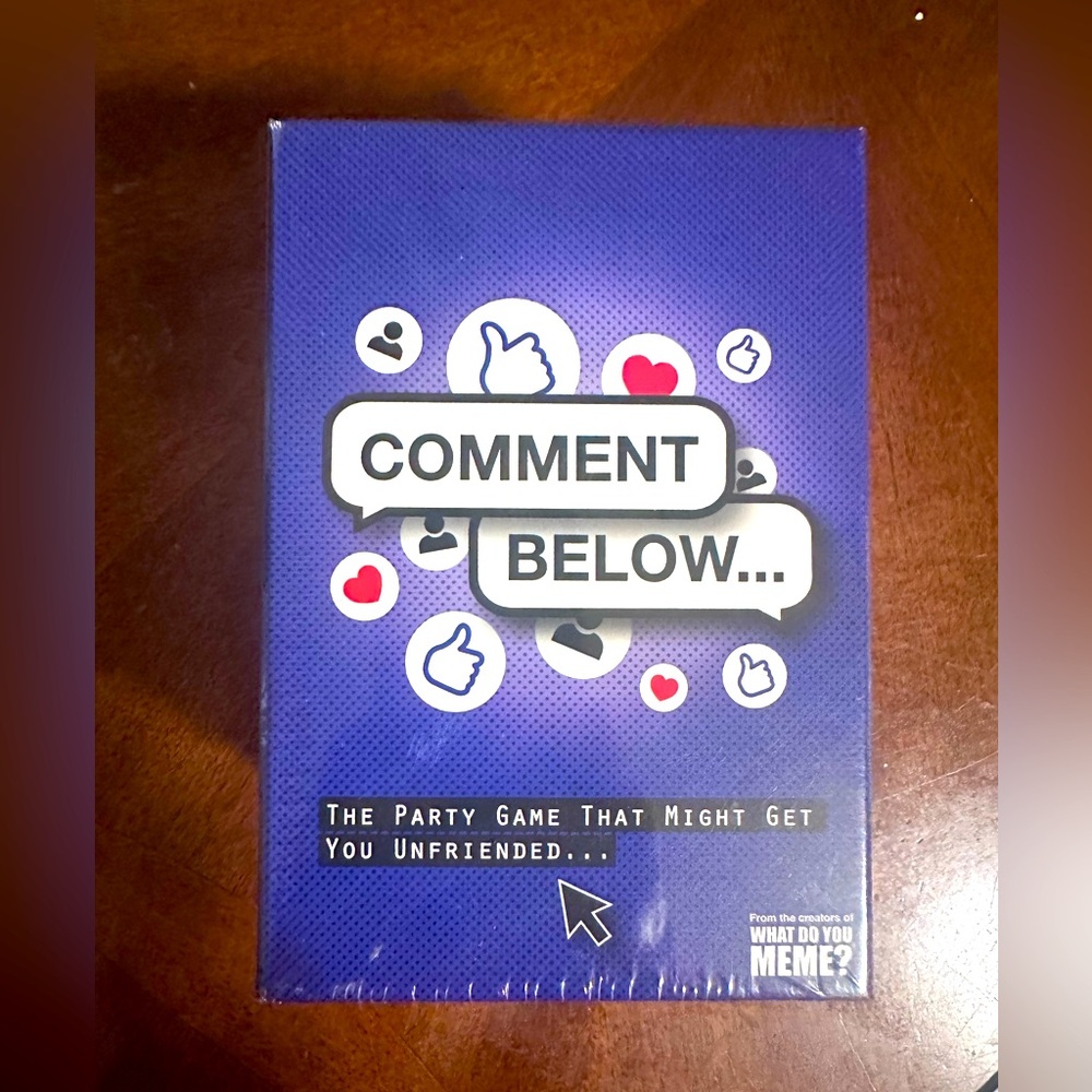 Comment Below Adult Party Game by What Do You Meme?